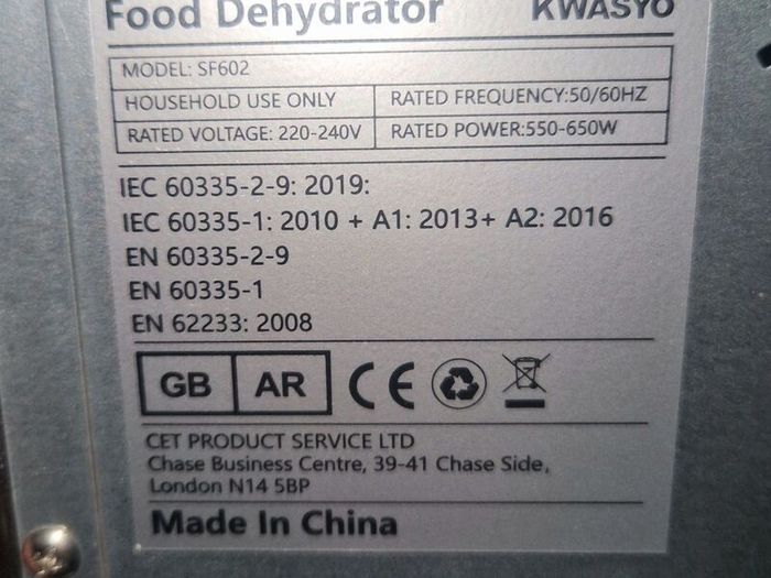 Food Dehydrator