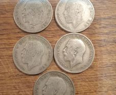 5X GeorV .500 halfcrowns.