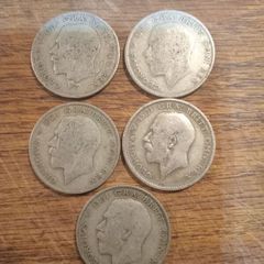 5X GeorV .500 halfcrowns.