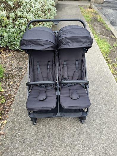 Red kite twin pram