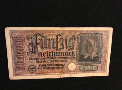 50 reichsmark banknote from Germany 1939