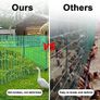 Plastic Garden Fence Animal Barrier, 1 x 20M [Heavy Duty] Outdoor Safety Temporary Fence Plastic Fencing Roll with 30Pcs Cable Ties, Reusable Netting for Construction Rabbits Chicken Lawn (Green) Image 6