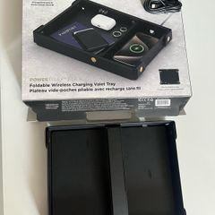 POWERTRAY Foldable Wireless Charging Valet Tray iPhone apple Samsung Huawei lg