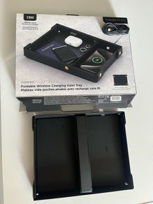 POWERTRAY Foldable Wireless Charging Valet Tray iPhone apple Samsung Huawei lg