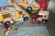 Playmobil ice cream van and delivery vehicle