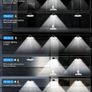 Dimmable Solar Shed Light for Indoor/Outdoor,Sheersexykiss 1200LM Solar Pendant Lights with Remote,IP65 Waterproof Motion Sensor Solar Powered Wall Lights for Garden/Garage/Balcony/Barn/Gazebo/Patio Image 6