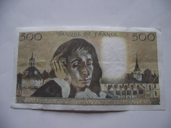 1985 France 500 Francs. Nice Condition