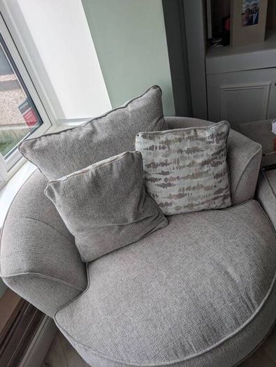 Large Swivel Cuddle Chair