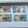 Bank of  madagascar MADAGASIKARA Set of 4 Malagasy 100 , 200 , 500 , 1000 Ariary New UNC Foreign Image 2