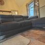 Urgent: Charcoal Grey Left-Hand Chaise Couch Image 3