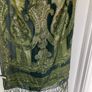 Vintage Green 100% silk scarf shawl Image 9