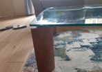 Glass coffee table - can bundle matching side table for 140euro
