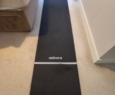 Unicorn Darts mat and checkout poster