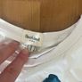 River island cream tshirt with blue printed flower design Image 2