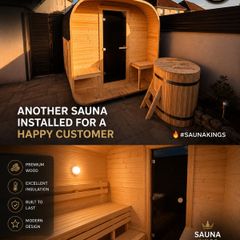 Premium   Sauna + bundle + harvia 7kW+ plunge pool