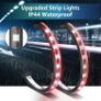 Car LED Strip Light, 48 LED Multicolor Car Atmosphere Lighting, with APP Control & Lights Dance with Music, Car Cigarette Lighter Included Image 3
