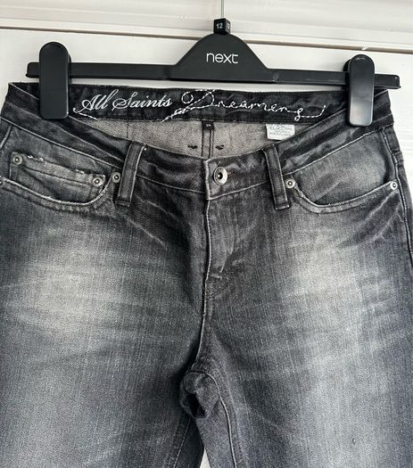 All Saints black distressed jeans