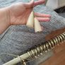 Vintage Brass Style Extendable Curtain Pole with Corded Track System Image 5
