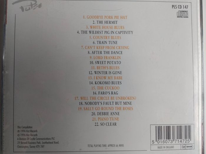 John Renbourn - The Best Of John Renbourn CD (1996) Compilation Folk Blues Celtic EX+