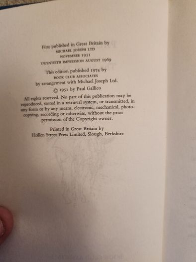 Paul Gallico Books. Ludmila. A Legend Of Liechtenstein,coronation, And The Small Miracle. First edition.35