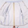 Basler Light Powder Blue Quilted Lightweight Jacket Tan Leatherette Trim 18UK/46EU Image 9