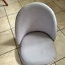 Grey Swivel Chair with Wheels Image 2