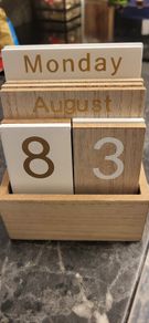 wooden calendar