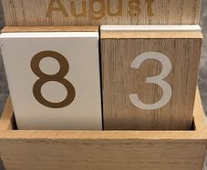 wooden calendar
