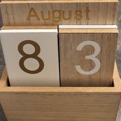 wooden calendar