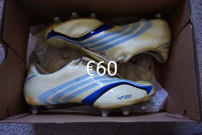Football Boots Adidas F50.6 Tunit White (2006) Size 7UK SG