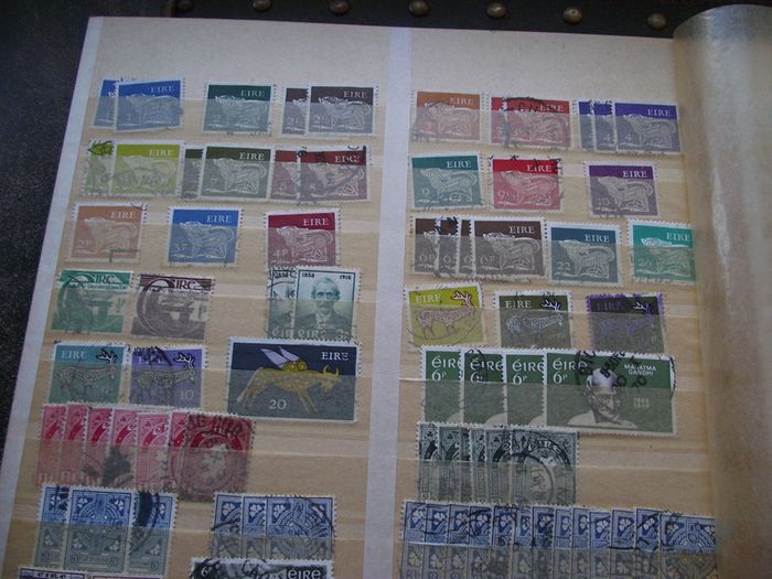 A mixed collection of used stamps, presented in the stock book #3