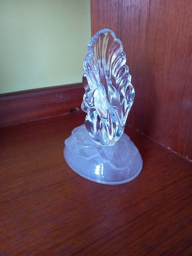 Squirrel Cristal D'arques Glass Ornament Crystal Figurine   1970's Vintage  Decor Home Gift Presents Art Frost  Glass