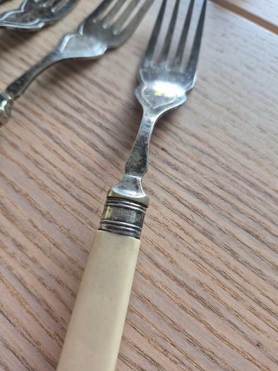 Vintage set of 6 Firth Staybrite Fish Cutlery Set