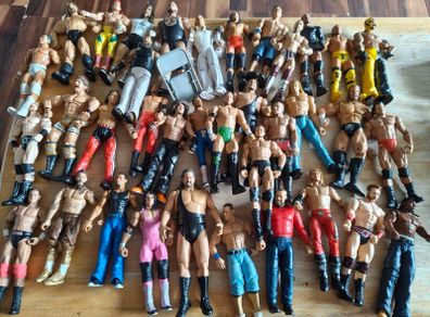 Wwe Mixed Lot Wrestling Figures X36 Mattel Jakks Pacific Mix