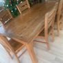 solid Oak dining table with 8 chairs Image 6