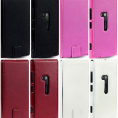 New Nokia Lumia 920 Premium Pu Leather Flip Case Cover In Various Colors