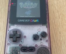 Nintendo Gameboy Color Clear Purple CGB-001 + Flash Card 4GB