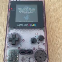 Nintendo Gameboy Color Clear Purple CGB-001 + Flash Card 4GB