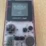 Nintendo Gameboy Color Clear Purple CGB-001 + Flash Card 4GB Image 2