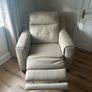 Electric recliner armchair, real leather Image 4