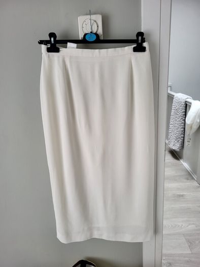 cream straight skirt size 14 reduced - any reasonable offer