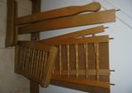 Wooden Rocking Crib/ Vintage