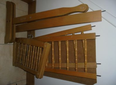 Wooden Rocking Crib/ Vintage