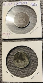 Irish Sixpences 1963 x 2 - discounts for multiple purchases