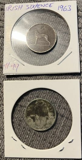 Irish Sixpences 1963 x 2 - discounts for multiple purchases