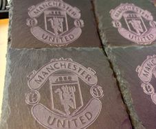 man united drink coasters