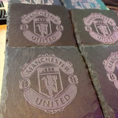man united drink coasters