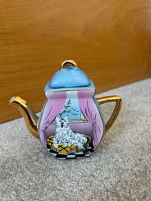 Vintage Miniature Ceramic Teapot