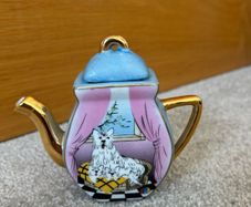 Vintage Miniature Ceramic Teapot