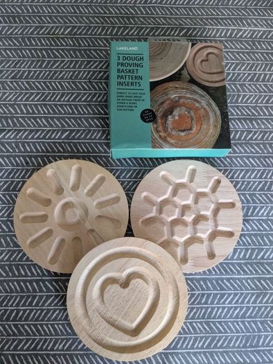 Lakeland 3 Dough Proving Basket Pattern Inserts  Brand New (Open Box)